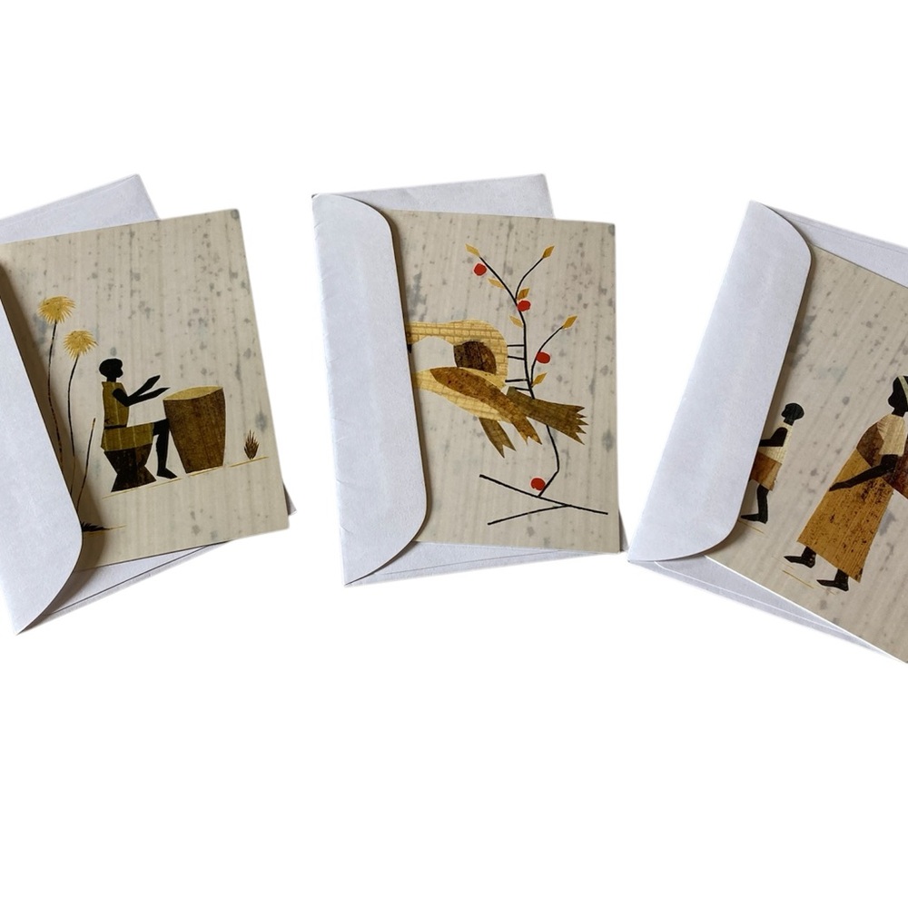 Beautiful Cards and Matching Envelopes Lot of 3 by Women for Women International